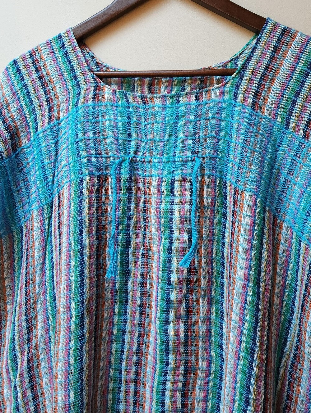 Vintage Boho Knit Fringe Tunic Top